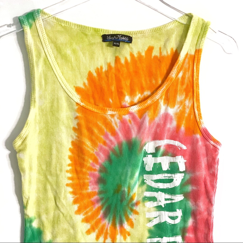 Cedar Point tie dye ribbed tank top - Picture 2 of 7